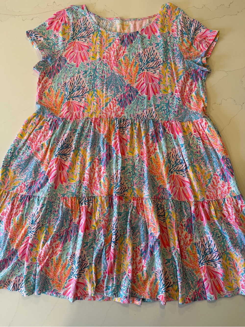 Lilly Pulitzer Woman’s Multicolored Tiered Dress